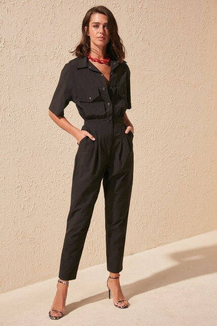 Trendyol Button Detail Jumpsuit TWOSS20TU0065