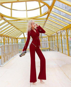 long sleeve jumpsuit playsuit bodysuit 2020 new spring and autumn fashion office lady brand female women ladies girls clothing